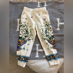 Dolce & Gabbana White Floral Kids Bottoms